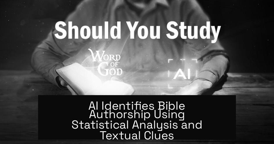AI Identifies Bible Authorship Using Statistical Analysis and Textual Clues