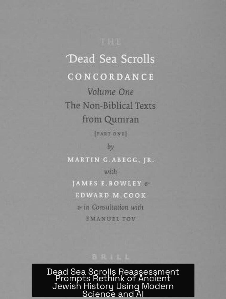Dead Sea Scrolls Reassessment Prompts Rethink of Ancient Jewish History Using Modern Science and AI