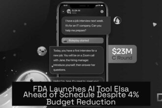FDA Launches AI Tool Elsa Ahead of Schedule Despite 4% Budget Reduction