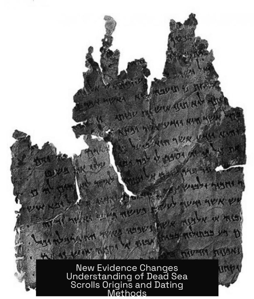 New Evidence Changes Understanding of Dead Sea Scrolls Origins and Dating Methods