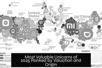 Most Valuable Unicorns of 2025 Ranked by Valuation and Origin