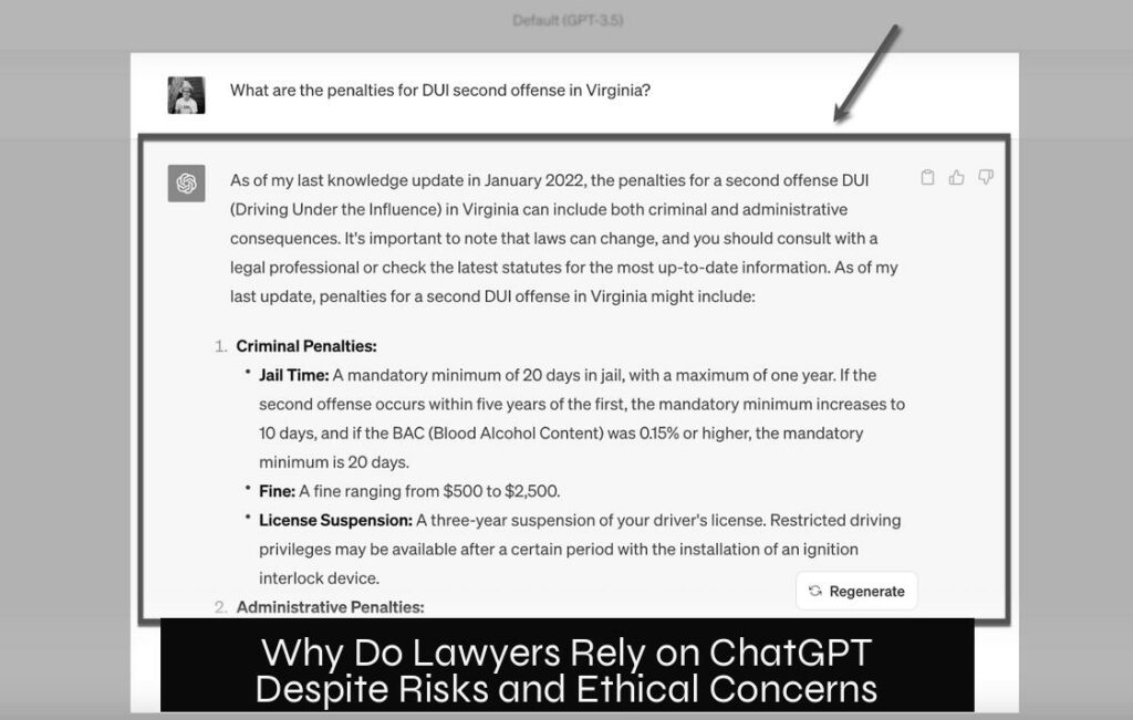 Why Do Lawyers Rely on ChatGPT Despite Risks and Ethical Concerns