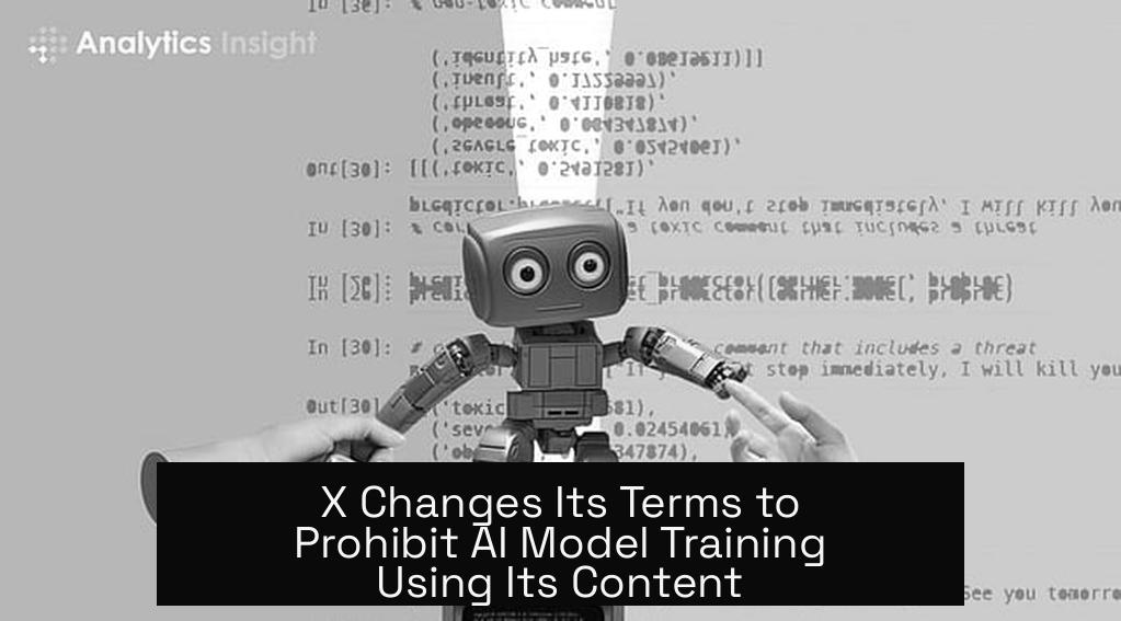 X Changes Its Terms to Prohibit AI Model Training Using Its Content